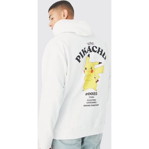 Sweat à capuche oversize à imprimé Pokémon Pikachu homme - Boohooman - Modalova