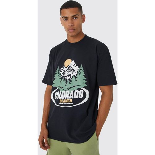 T-shirt oversize à slogan Colorado - Boohooman - Modalova