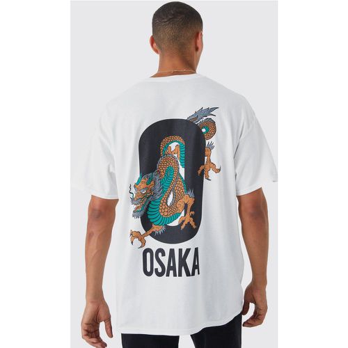 T-shirt oversize à slogan Osaka - Boohooman - Modalova