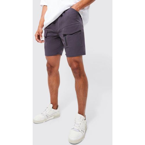 Short cargo ample léger à taille élastique - S - Boohooman - Modalova