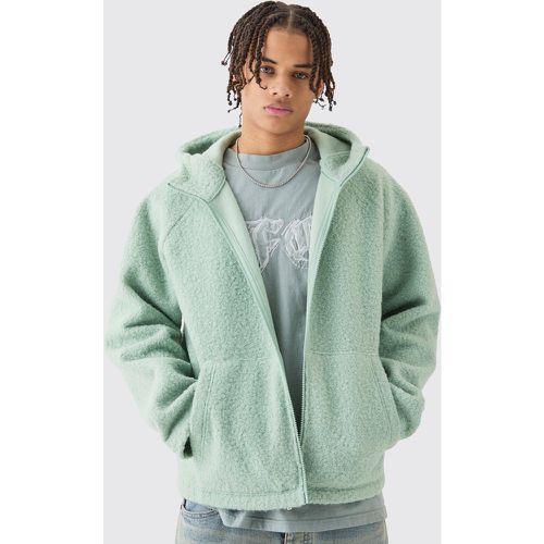 Sweat à capuche oversize zippé homme - L - Boohooman - Modalova