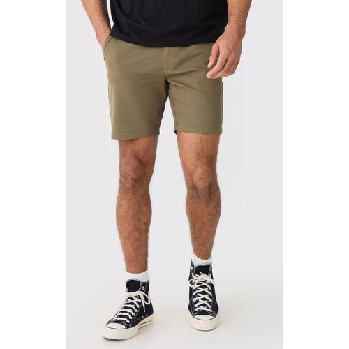 Short chino taille fixe - S - Boohooman - Modalova