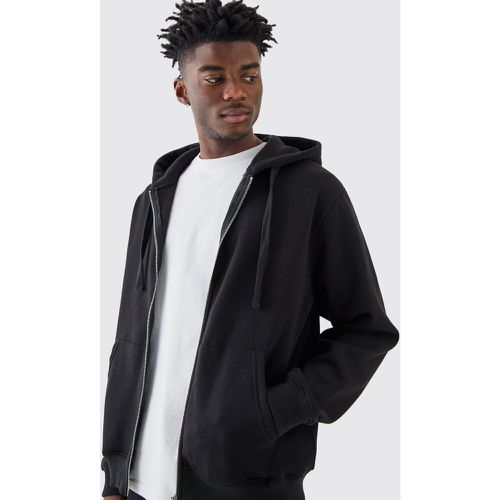 Sweat à capuche zippé basique homme - S - Boohooman - Modalova