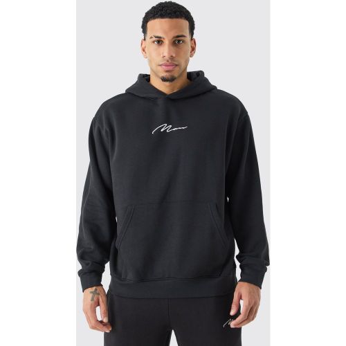 Sweat à capuche oversize à logo signature - MAN homme - S - Boohooman - Modalova