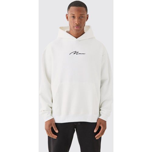 Sweat à capuche oversize à logo - MAN homme - S - Boohooman - Modalova