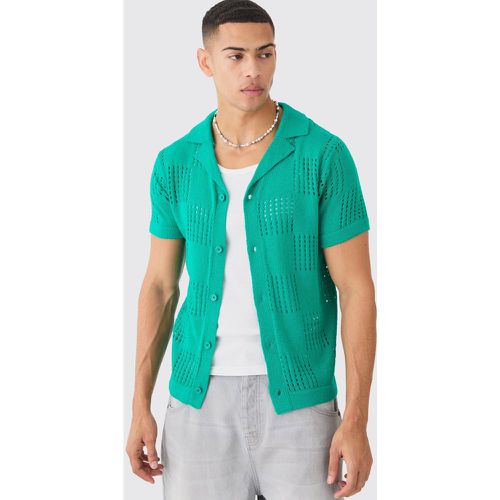 Chemise à carreaux et manches courtes - M - Boohooman - Modalova