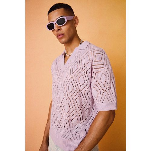 Polo oversize à manches courtes - L - Boohooman - Modalova