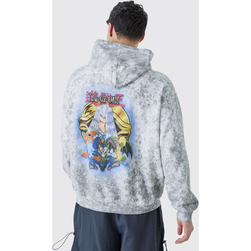 Sweat à capuche oversize surteint à imprimé Yugioh Pegasus homme - S - Boohooman - Modalova