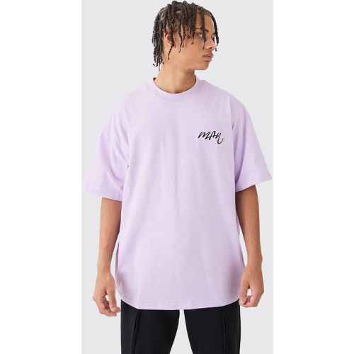 T-shirt oversize basique à col montant - M - Boohooman - Modalova