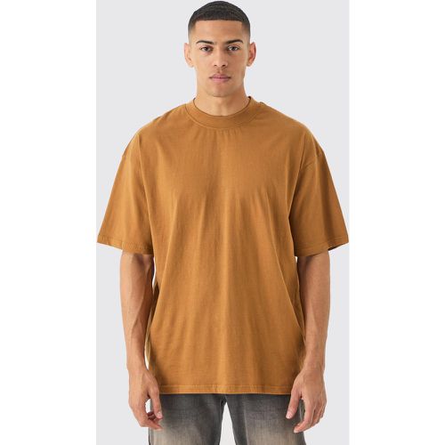 T-shirt oversize basique à col montant - S - Boohooman - Modalova