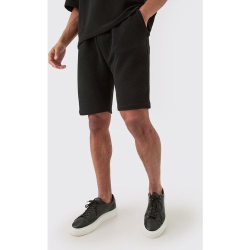 Short large mi-long texturé - M - Boohooman - Modalova