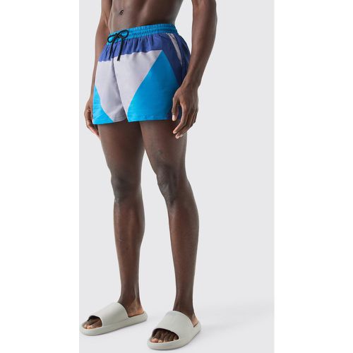 Short de bain court color block - M - Boohooman - Modalova