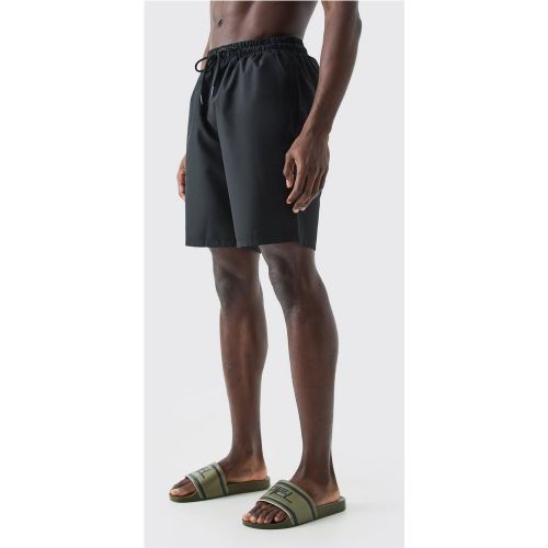 Short de bain long déchiré - L - Boohooman - Modalova