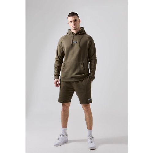 Tall - Ensemble de sport avec sweat à capuche et short - MAN Active - L - Boohooman - Modalova