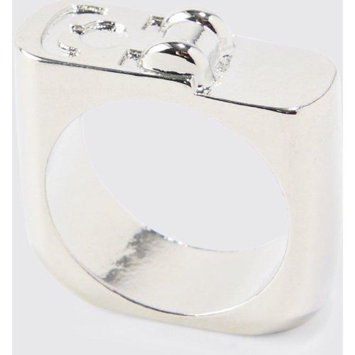 Bague texturée en - S/M - Boohooman - Modalova