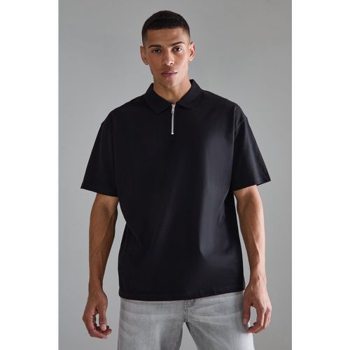 Polo oversize zippé - M - Boohooman - Modalova