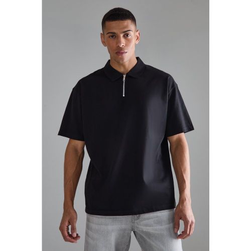 Polo oversize zippé - S - Boohooman - Modalova