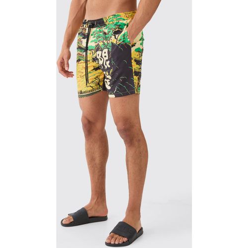 Short de bain mi-longue - XS - Boohooman - Modalova