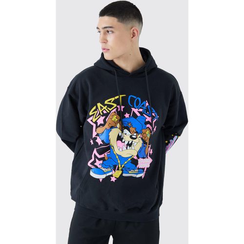 Sweat à capuche oversize à imprimé Looney Tunes homme - S - Boohooman - Modalova