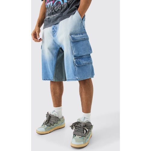 Short en jean à poches multiples - 30 - Boohooman - Modalova