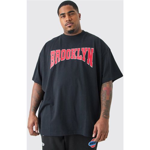 Plus Oversized Extended Neck Brooklyn T-shirt - - XXXL - Boohooman - Modalova