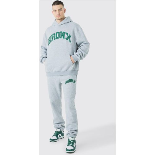 Tall - Survêtement oversize universitaire à imprimé Bronx - S - Boohooman - Modalova