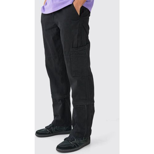 Pantalon large zippé fendu - 30 - Boohooman - Modalova