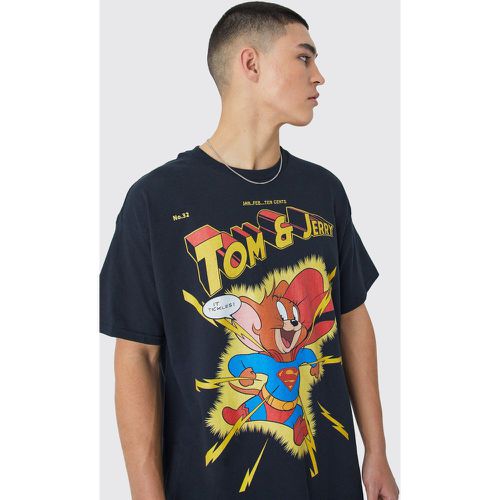 T-shirt oversize à imprimé Tom et Jerry - Boohooman - Modalova