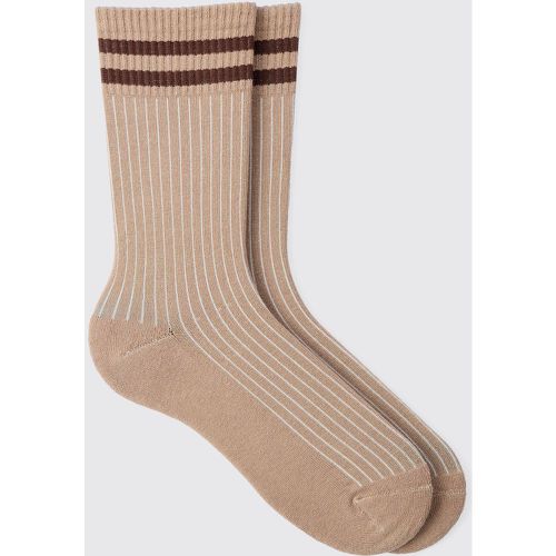 Chaussettes à rayures en tissu gaufré - ONE SIZE - Boohooman - Modalova