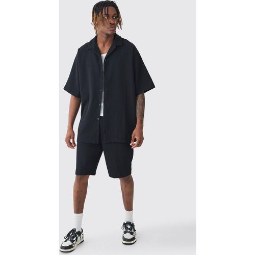 Tall - Ensemble oversize plissé à manches courtes homme - S - Boohooman - Modalova