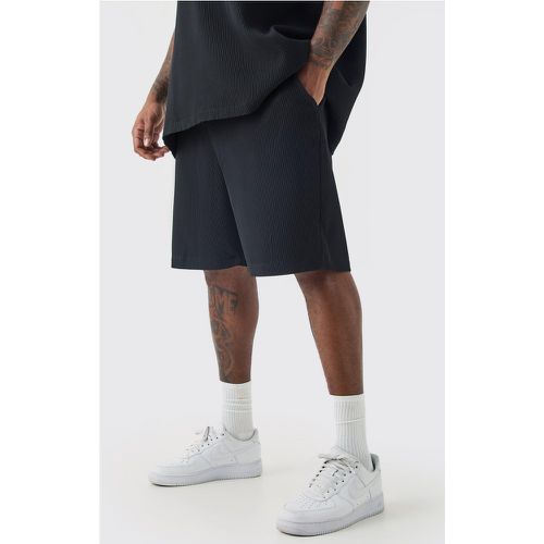 Grande taille - Short confort plissé à taille élastiquée - XXXL - Boohooman - Modalova