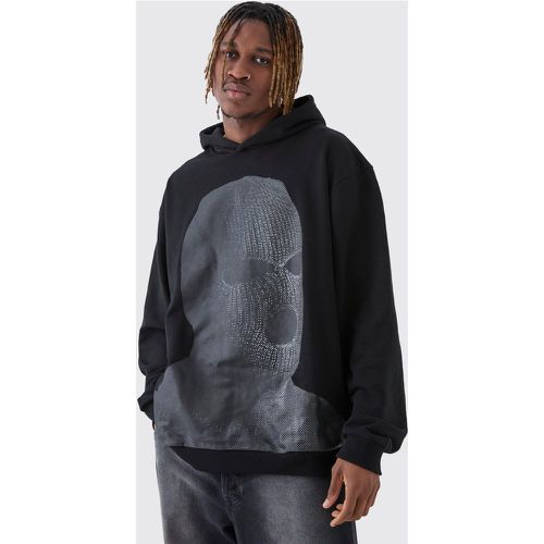 Tall - Sweat à capuche oversize imprimé homme - S - Boohooman - Modalova