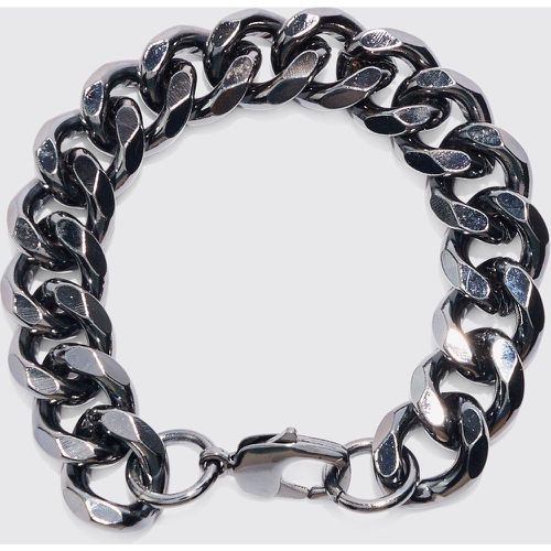 Chunky Chain Bracelet In Gunmetal - Boohooman - Modalova