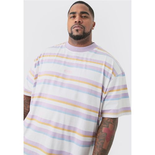 Grande taille - T-shirt oversize à rayures - Ofcl - XXXL - Boohooman - Modalova