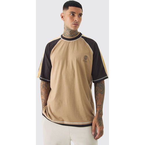 Tall - T-shirt oversize à empiècements contrastants - Ofcl - XL - Boohooman - Modalova