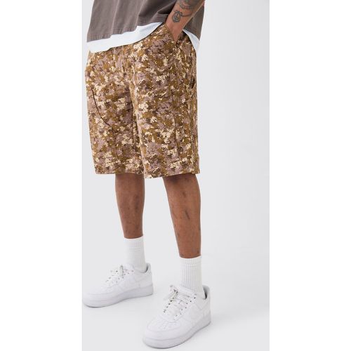 Tall - Short charpentier taille fixe à imprimé camouflage - 30 - Boohooman - Modalova