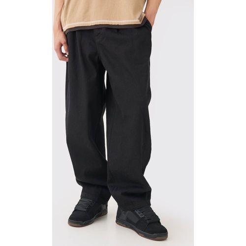 Jean large noir homme - 28R, noir - Boohooman - Modalova