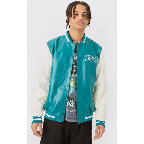 Veste universitaire à écusson homme - XL - Boohooman - Modalova
