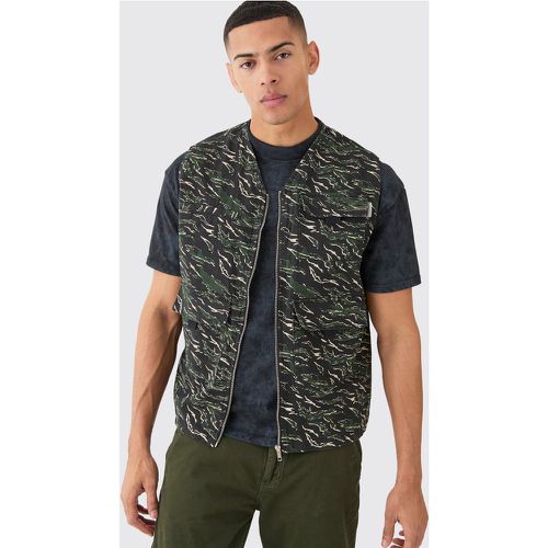 Débardeur utilitaire imprimé camouflage - S - Boohooman - Modalova