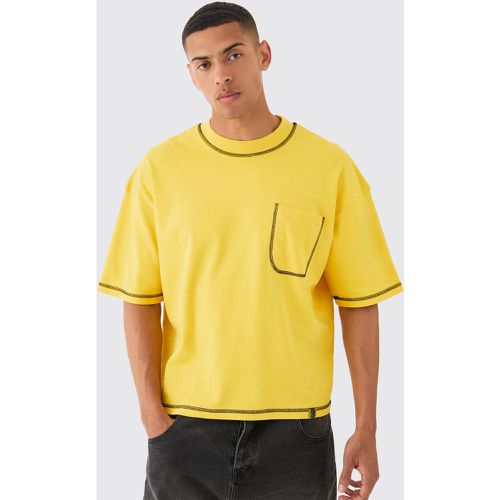 T-shirt oversize à poches - S - Boohooman - Modalova