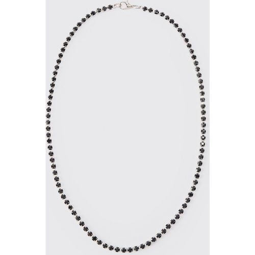 Iced Chain Necklace In Black - Boohooman - Modalova