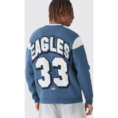 Cardigan oversize à imprimé NFL Eagles - M - Boohooman - Modalova