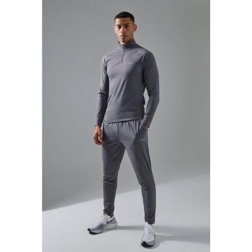 Survêtement de sport à col zippé - MAN Active - S - Boohooman - Modalova