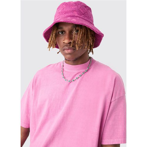 Towelling Bucket Hat In Pink - - M/L - Boohooman - Modalova