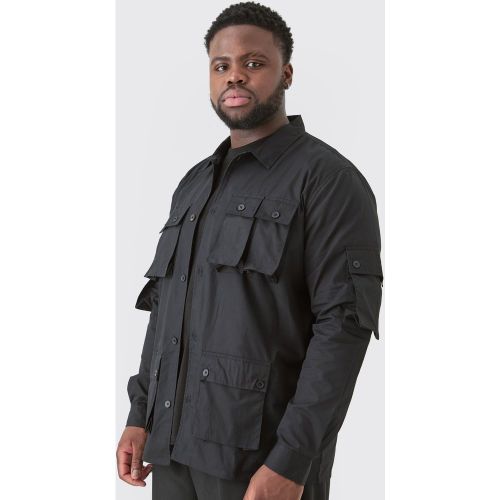 Grande taille - Chemise utilitaire à manches longues - XXL - Boohooman - Modalova