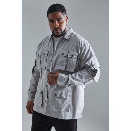 Grande taille - Chemise utilitaire à manches longues - XXXL - Boohooman - Modalova