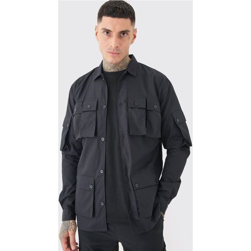 Tall - Chemise utilitaire à manches longues - S - Boohooman - Modalova