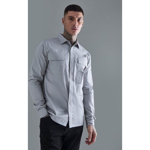 Tall - Chemise utilitaire à manches longues - S - Boohooman - Modalova