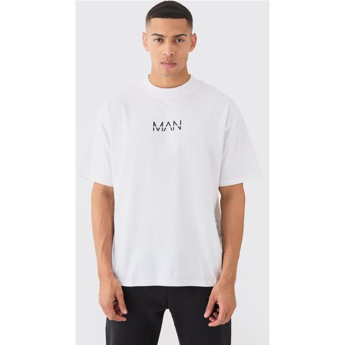 T-shirt oversize basique à col montant - MAN - S - Boohooman - Modalova