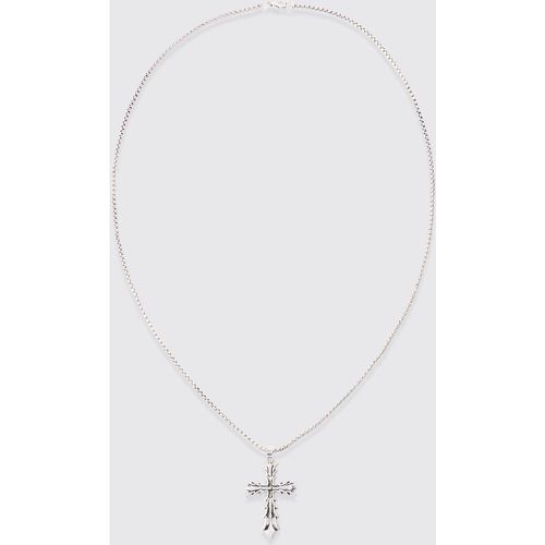 Collier à pendentif croix gothique - ONE SIZE - Boohooman - Modalova